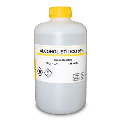 ALCOHOL ETILICO 1  LT AL 96 GDO.REACTIV