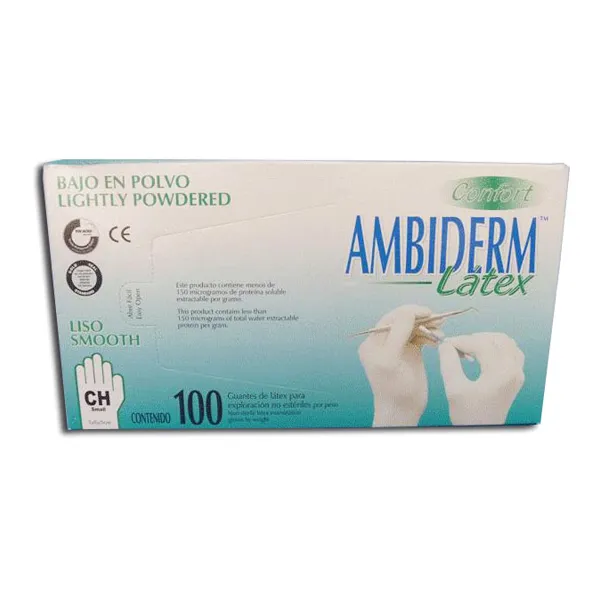 [GU0750] GUANTE confort (NO esteril) blanco Marca LABESSA (Ch)