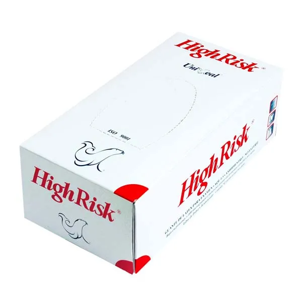 [GU0820] GUANTE high risk no esteril LIBRE POLVO TEXTURIZADO Marca UNISEAL (Ch)