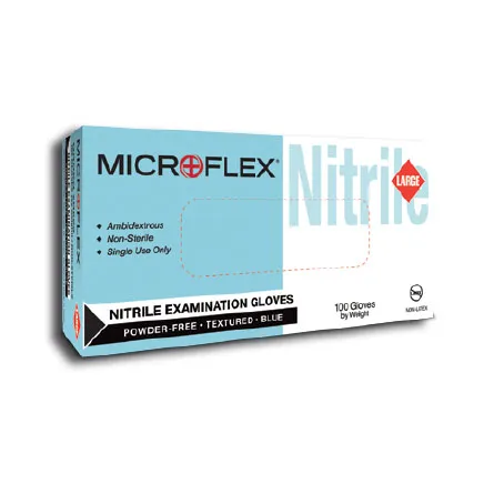 GUANTE NITRILO AZUL C/100 MICROFLEX Marca MICROFLEX