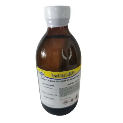 [FE0728B] FENOLFTALEINA 1% EN METANOL Marca LABESSA (250 Ml)