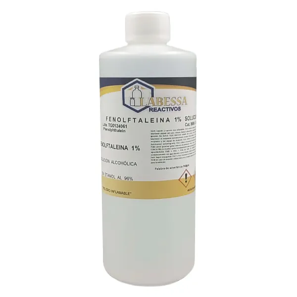FENOLFTALEINA SOLUCION ALCOHOLICA 1% (EN ETANOL 96%) Marca LABESSA