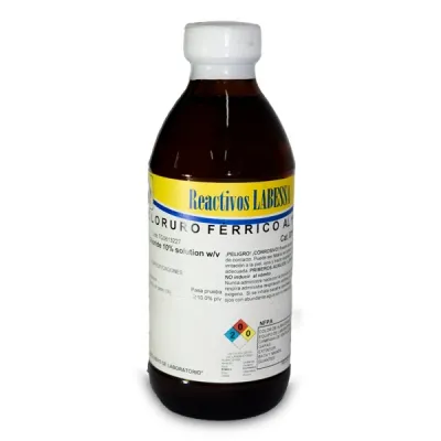 [FE0932B] FERRICO CLORURO SOLN.10%MAXIMO P/V Marca LABESSA (250 Ml)