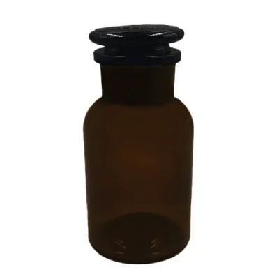 FRASCO REACTIVO AMBAR BOCA ANCHA Marca LEEX