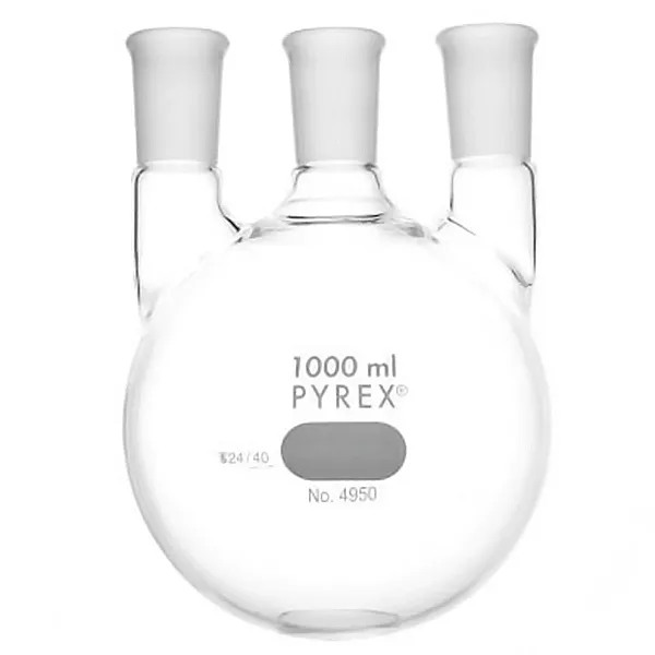 MATRAZ 3 BOCAS VERT. PYREX 24/40 Marca PYREX