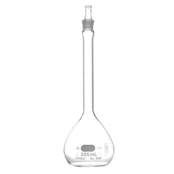 MATRAZ VOLUMETRICO TAPON DE VIDRIO Marca PYREX