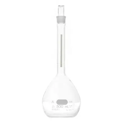 MATRAZ VOLUMETRICO TAPON DE VIDRIO Marca PYREX