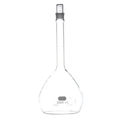 MATRAZ VOLUMETRICO TAPON DE VIDRIO Marca PYREX