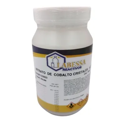 [CO0160] COBALTO NITRATO A.C.S. CRISTALES Marca LABESSA (100 Gr)