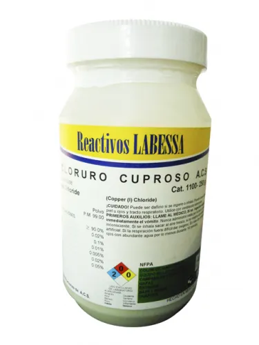 [CO0565] COBRE CLORURO ACS (CUPROSO)POLVO Marca LABESSA (100 Gr)