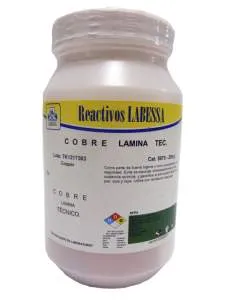 [CO0590] COBRE LAMINA TEC. Marca LABESSA (100 Gr)