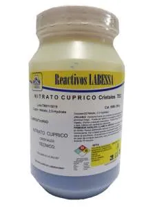 [CO0700] COBRE NITRATO CRISTAL TEC.(CUPRICO) Marca LABESSA (100 Gr)