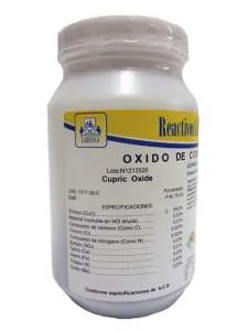 [CO0800] COBRE OXIDO II A.C.S. (CUPRICO) Marca LABESSA (100 Gr)