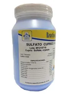 [CO0880] COBRE SULFATO ACS CRIST.FINO PENTA Marca LABESSA (10 Gr)