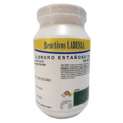 [ES9535] ESTAÑO CLORURO (ESTAÑOSO)TEC. Marca LABESSA (100 Gr)