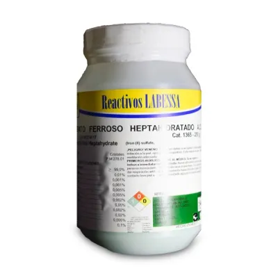 [FE1255] FERROSO SULFATO ACS (HEPTAH.)CRIST Marca LABESSA (25 Gr)