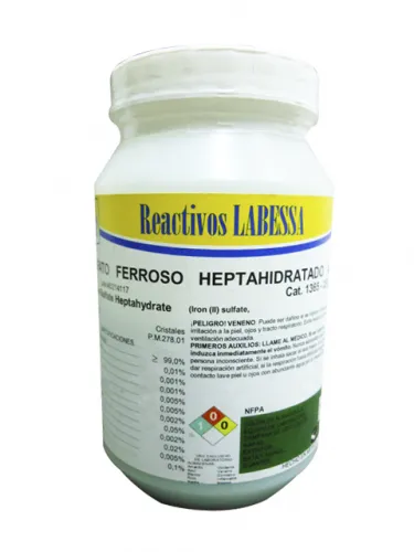 [FE1310] FERROSO SULFATO PURO HEPTAH. Marca LABESSA (25 Gr)