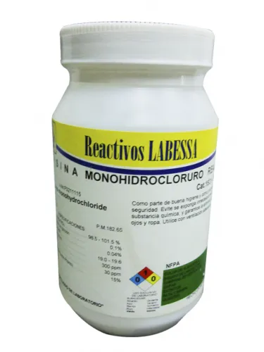 [LI0705] LISINA MONOHIDROCLORURO RVO. Marca LABESSA (10 Gr)