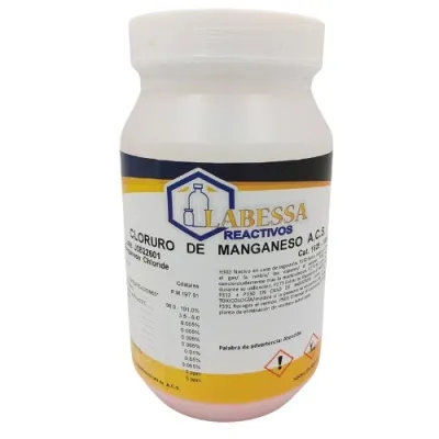 [MA1380] MANGANESO CLORURO II ACS TETRAH. Marca LABESSA (10 Gr)
