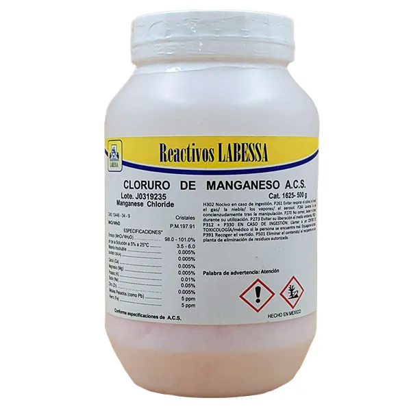 MANGANESO CLORURO II ACS TETRAH. Marca LABESSA