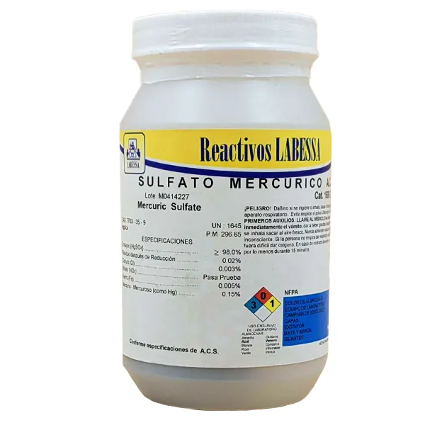 MERCURIO SULFATO A.C.S. Marca LABESSA