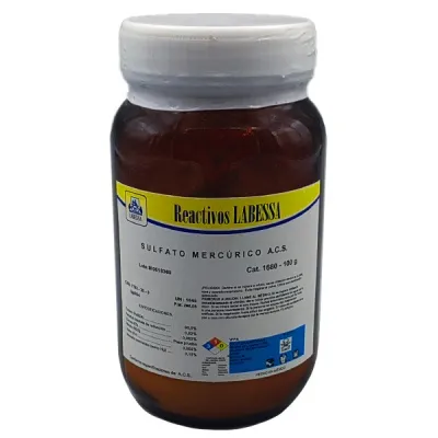[ME2485] MERCURIO SULFATO A.C.S. Marca LABESSA (10 Gr)