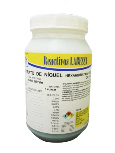 [NI0505] NIQUEL NITRATO REACTIVO Marca LABESSA (10 Gr)