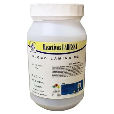 PLOMO LAMINA METAL 10X3 CM TEC. Marca LABESSA