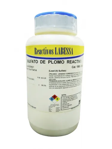 [PL5101] PLOMO SULFATO RVO. POLVO Marca LABESSA (10 Gr)