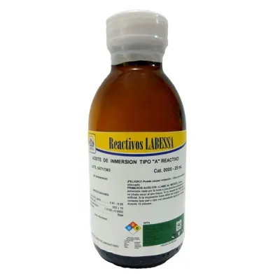 [AC0710] ACEITE DE INMERSION TIPO A RVO.(BAJA VISCOSIDAD) Marca LABESSA  25 Ml