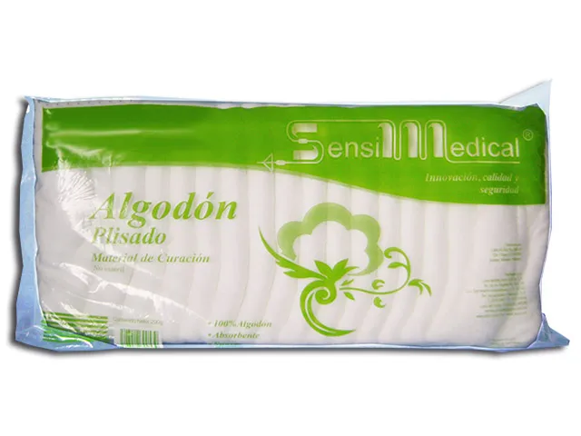 ALGODON PLISADO Marca SENSIMEDICAL  50 Gr