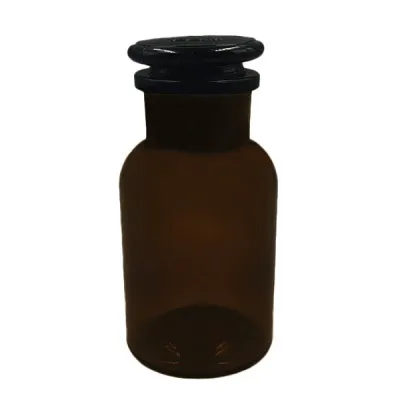 FRASCO REACTIVO AMBAR BOCA ANCHA Marca LEEX  1000 Ml