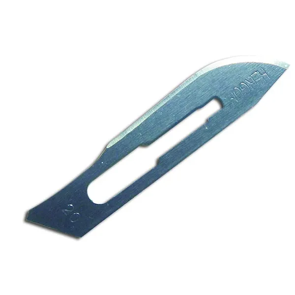 Navaja para bisturi No. 20 acero inoxidable caja con Marca MERCY