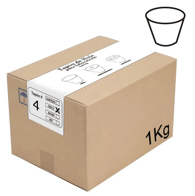 [TA2250-A73TH4] TAPON DE HULE NO. 4 POR KG (60) Marca LABESSA