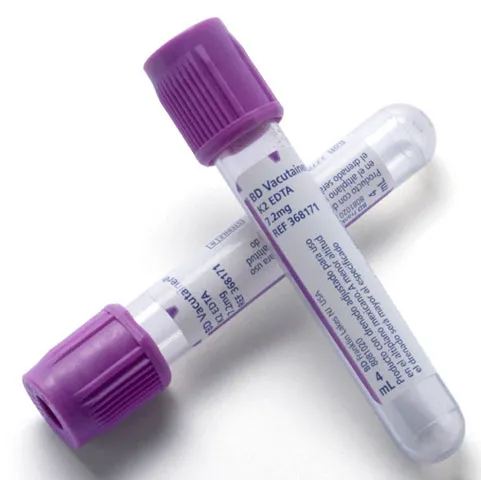 [TU9932] TUBO VACUTAINER TAPA LAVANDA CON 100 Pzs. Marca BD
