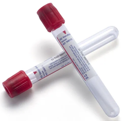 [TU9936] TUBO VACUTAINER TAPA ROJA CON 100 Pzs. Marca BD