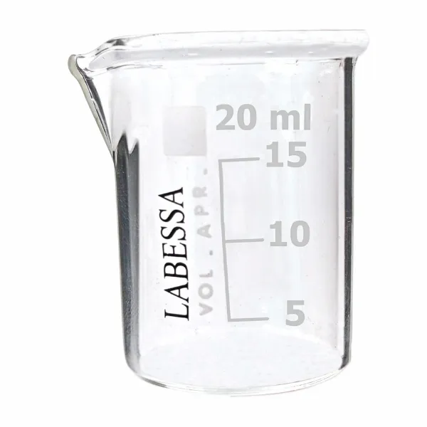 VASO DE PRECIPITADO VIDRIO BORO 3.3 Marca LABESSA  20 ml