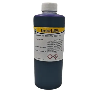 [VI1400] VIOLETA DE GENCIANA 1% ALCOHOL. Marca LABESSA  250 Ml