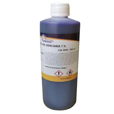 [VI1405] VIOLETA DE GENCIANA 1% ALCOHOL. Marca LABESSA  500 Ml