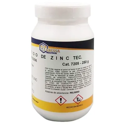 [ZI1300] ZINC OXIDO TEC. POLVO Marca LABESSA  250 Gr