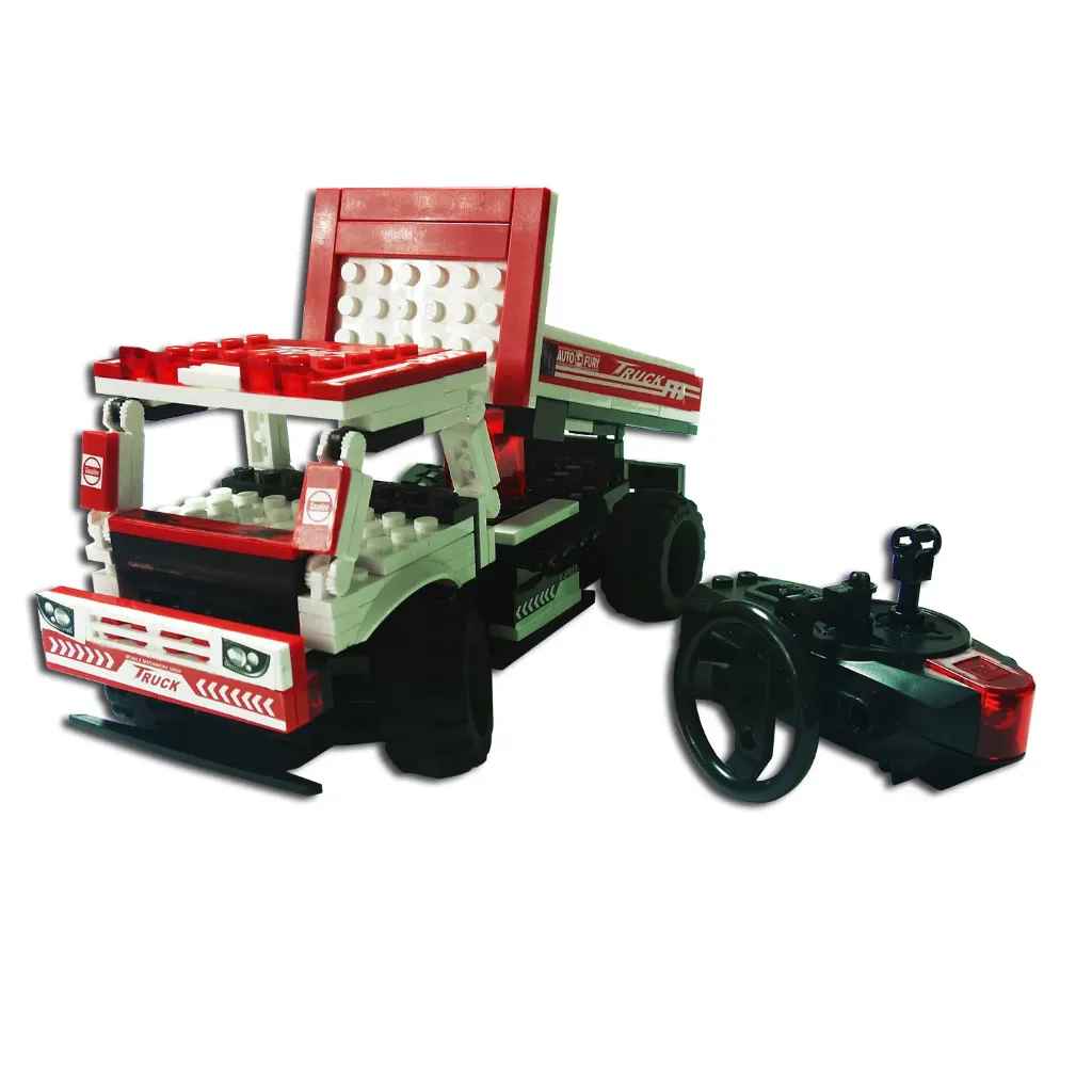 [RO0170] CAMION PARA ARMAR TIPO LEGO CON CONTROL REMOTO Marca LEEX