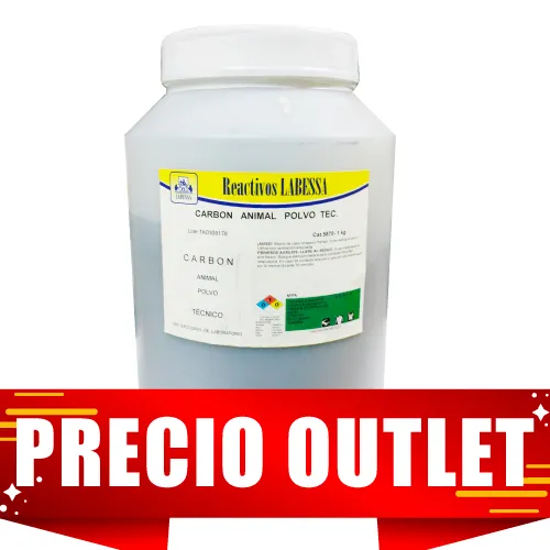 CARBON ANIMAL POLVO TEC. Marca LABESSA