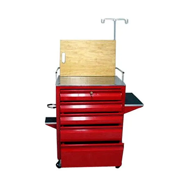 Carro rojo de 5 cajones Marca AFA mobiliario