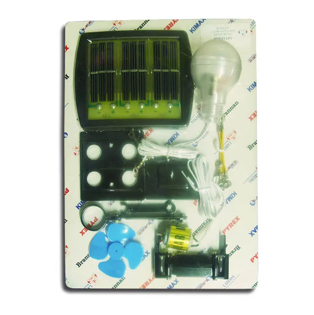 [CE0500] CELDA SOLAR VARIABLE 1.5-3-4.5 Volts CON FOCO Y MOTOR Marca PROAM