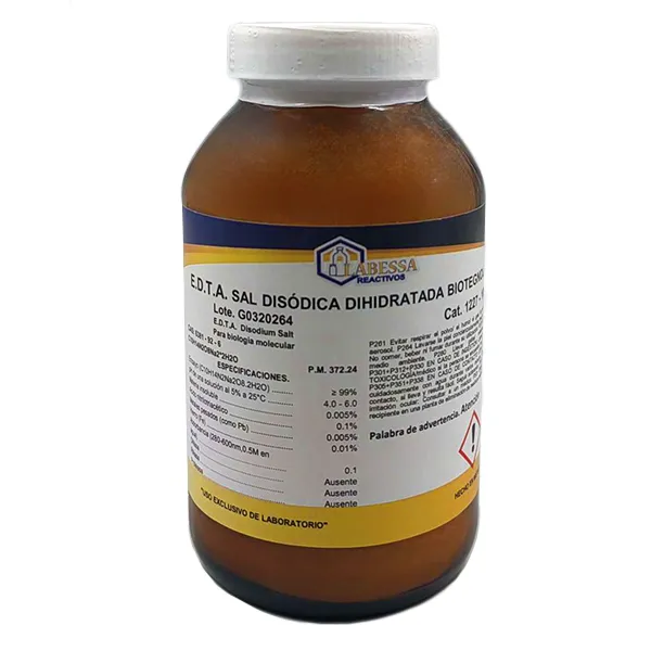 [ED0155] EDTA SAL DISODICA DIHIDRATADA PARA BIOLOGIA MOLECULAR Marca LABESSA
