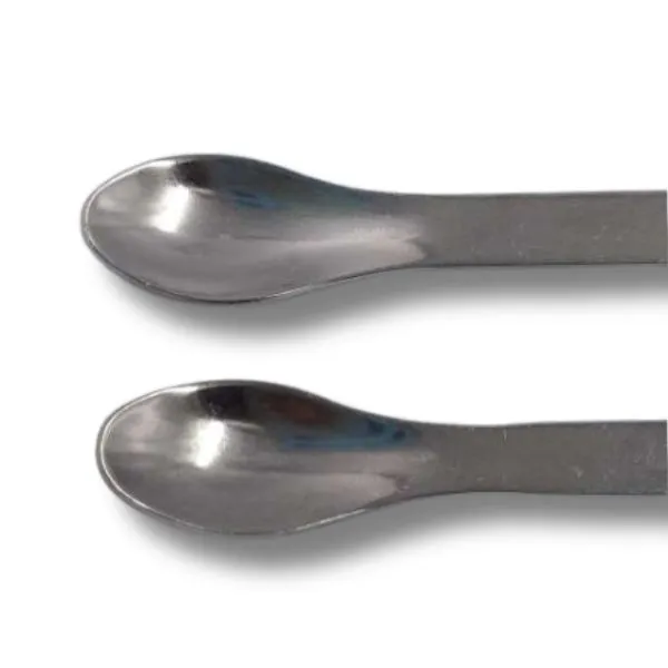 [ES5580] ESPATULA CUCHARA DOBLE ACERO INOX. Marca LEEX