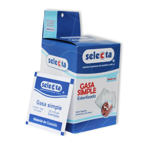 [GA2500] GASA 10X10 ESTERIL CON Marca QUIRMEX