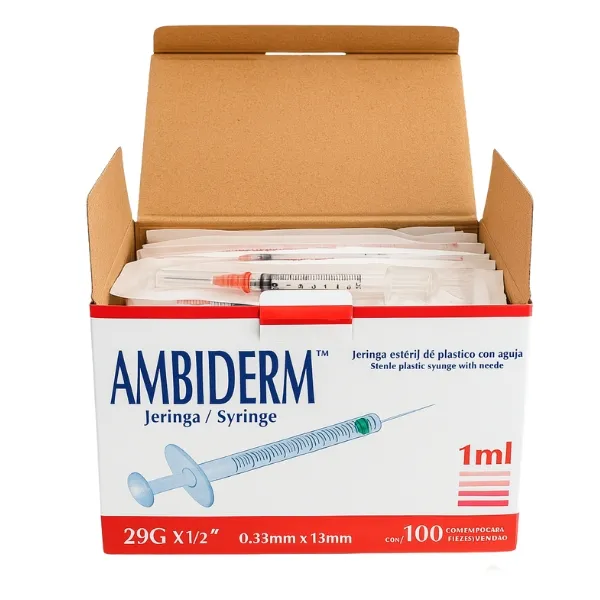 [JE0110] JERINGA 1ML 29GX13MM P/TUBERCULINA C/100PZAS