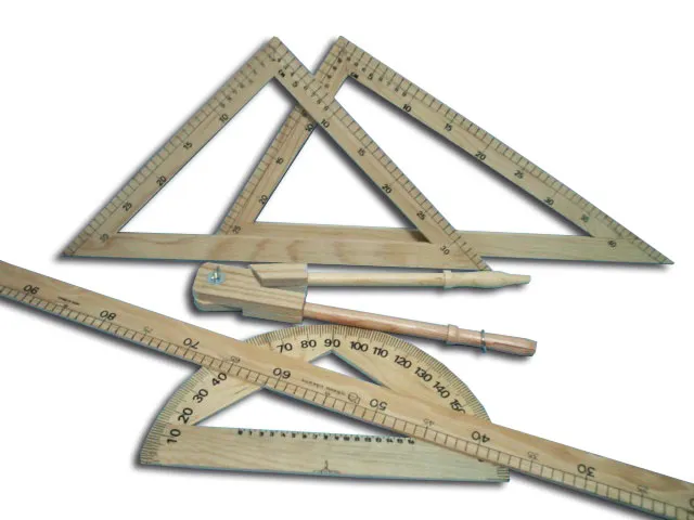 JUEGO DE GEOMETRIA PARA PIZARRON COMPAS GIS Marca LABESSA
