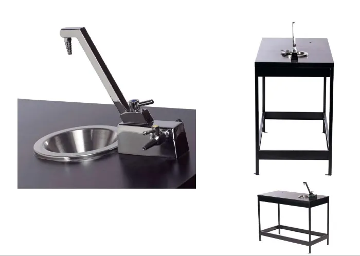 Mesa de preparacion y demostracion cubierta acero inoxidable Marca LABESSA